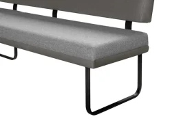 OTTO home Eckbankgruppe »Gabi Essecke, Sitzgruppe, Eckbankgruppe, Küchenbankgruppe« Set, 4tlg, 4 tlg. tlg. Gestell aus matt-schwarzem Flachmetall, stabil, 2-Stoff-Design