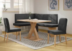 OTTO home Eckbankgruppe »Nina« Set, 4er, 4 Stk. tlg. Sitzgruppe Esszimmer Stühle Tisch und Bank bequem gepolstert