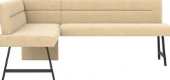 OTTO home Eckbankgruppe »Sava« Set, 4 Stk. tlg. Eckbank mit Wellenfederung im Sitz, Tisch Massiv Eiche