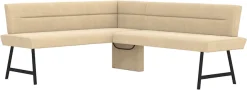 OTTO home Eckbankgruppe »Sava« Set, 4 Stk. tlg. Eckbank mit Wellenfederung im Sitz, Tisch Massiv Eiche