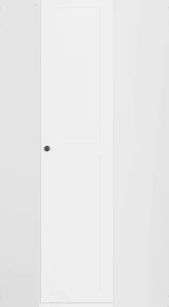 OTTO home Eckkleiderschrank »Mehrzweckschrank Aktenschrank Möbel Mietswohnung Schlafzimmer YLVA« Schenkelmaß: 85x72 cm, Höhe 197 cm,skandinavischer Style mit Rahmenfront und Knopfgriff MADE IN GERMANY