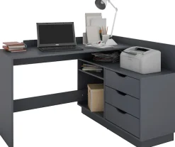 OTTO home Eckschreibtisch »Bexley« mit viel Stauraum, Breite 129 cm, rechts oder links montierbar