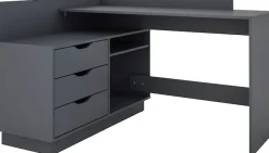 OTTO home Eckschreibtisch »Bexley« mit viel Stauraum, Breite 129 cm, rechts oder links montierbar