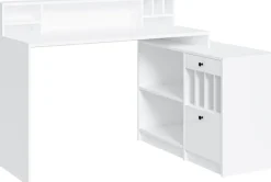 OTTO home Eckschreibtisch »Licia« Breite 140 cm, mit viel Stauraum, im Landhausstil