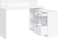 OTTO home Eckschreibtisch »Licia« Breite 140 cm, mit viel Stauraum, im Landhausstil