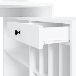 OTTO home Eckschreibtisch »Licia« Breite 140 cm, mit viel Stauraum, im Landhausstil