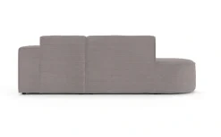 OTTO home Ecksofa »ADELLA Design-Sofa mit Recamiere rechts/links, 248/159/76 cm« L-Form mit Wellenunterfederung, runde Form, auch in Cord
