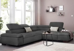 OTTO home Ecksofa »Alberto L-Form« mit Kopfteilverstellung, wahlweise mit Schlaffunktion