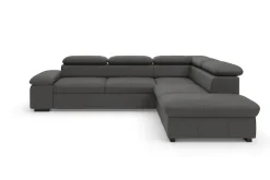 OTTO home Ecksofa »Alberto L-Form« mit Kopfteilverstellung, wahlweise mit Schlaffunktion
