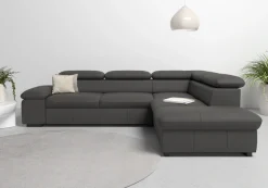 OTTO home Ecksofa »Alberto L-Form« mit Kopfteilverstellung, wahlweise mit Schlaffunktion