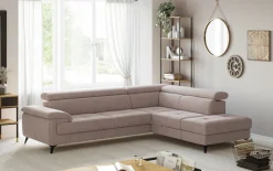 OTTO home Ecksofa »Astra L-Form, B: 286 cm« mit Kopfteilverstellung, optional Schlaffunktion & Bettkasten