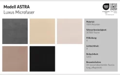 OTTO home Ecksofa »Astra L-Form, B: 300 cm, inkl. Kopfteilverstellung« opt. Schlaffunktion + XL-Bettkasten, LF:222x124cm, Wellenunterfederung