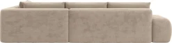 OTTO home Ecksofa »AZITA L-Form, XXL 352 cm Designsofa in Bubble-Opitk« lose Rückenkissen, traumhafte Steppung
