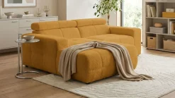 OTTO home Ecksofa »Ballerup 211 x 175 cm, auch mit verstellbarer Sitztiefe« Kopfteile verstellbar, aus pflegeleichtem, weichem Bezugsstoff, L-Form