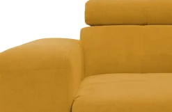OTTO home Ecksofa »Ballerup 211 x 175 cm, auch mit verstellbarer Sitztiefe« Kopfteile verstellbar, aus pflegeleichtem, weichem Bezugsstoff, L-Form