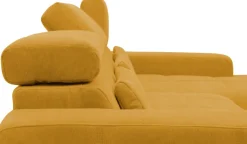 OTTO home Ecksofa »Ballerup 211 x 175 cm, auch mit verstellbarer Sitztiefe« Kopfteile verstellbar, aus pflegeleichtem, weichem Bezugsstoff, L-Form