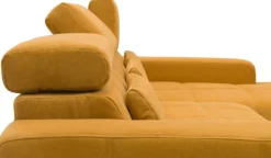 OTTO home Ecksofa »Ballerup 211 x 175 cm, auch mit verstellbarer Sitztiefe« Kopfteile verstellbar, aus pflegeleichtem, weichem Bezugsstoff, L-Form