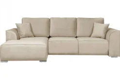 OTTO home Ecksofa »BEATRICE optionale Schlafsofa mit Bettkasten, B/T/H: 265/170/86 cm« L-Form, wahlweise auch mit Bettfunktion und Bettkasten