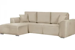 OTTO home Ecksofa »BEATRICE optionale Schlafsofa mit Bettkasten, B/T/H: 265/170/86 cm« L-Form, wahlweise auch mit Bettfunktion und Bettkasten