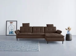 OTTO home Ecksofa »Birkholm L-Form« Armlehnverstellung, auch in Easy Clean Bezug - mit Wasser zu reinigen