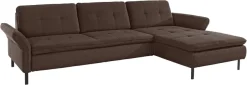 OTTO home Ecksofa »Birkholm L-Form« Armlehnverstellung, auch in Easy Clean Bezug - mit Wasser zu reinigen