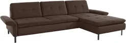 OTTO home Ecksofa »Birkholm L-Form« Armlehnverstellung, auch in Easy Clean Bezug - mit Wasser zu reinigen
