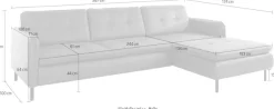 OTTO home Ecksofa »Birkholm L-Form« Armlehnverstellung, auch in Easy Clean Bezug - mit Wasser zu reinigen