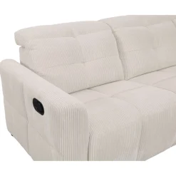 OTTO home Ecksofa »CAARLA Cord, L-Form, 261 cm, man. oder elektr. Relaxfunktion (USB-A/C)« mit USB-A und USB-C bei elektrischer Ausführung, Kopfteilverstellung