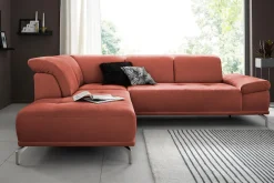 OTTO home Ecksofa »Caluna« Inkl.Sitztiefenverstellung, wahlweise mit Kopf- und Armteilverstellung