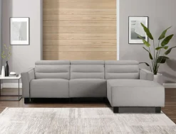 OTTO home Ecksofa »CARPARI Webstoff,L-Form,224 cm, man./elektr. Relaxfunktion« (USB A/C), sowie Kopfteilverstellung