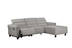 OTTO home Ecksofa »CARPARI Webstoff,L-Form,224 cm, man./elektr. Relaxfunktion« (USB A/C), sowie Kopfteilverstellung