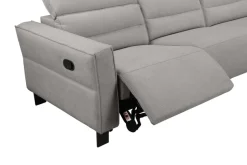 OTTO home Ecksofa »CARPARI Webstoff,L-Form,224 cm, man./elektr. Relaxfunktion« (USB A/C), sowie Kopfteilverstellung