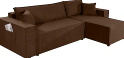 OTTO home Ecksofa »CASSI L-Form, 241cm - OTTO. Verlässliche Qualität.« Schlaffunktion (133/200), Bettkasten, Cord, Unser Tiefpreis