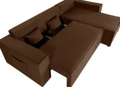 OTTO home Ecksofa »CASSI L-Form, 241cm - OTTO. Verlässliche Qualität.« Schlaffunktion (133/200), Bettkasten, Cord, Unser Tiefpreis