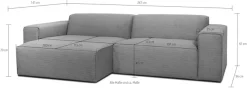 OTTO home Ecksofa »Clayton Breite 247 cm, L-form« in einem trendigen Cord-Bezug, verschiedene Kombinationen verfügbar
