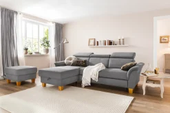 OTTO home Ecksofa »Conville L-Form« Federkern, wahlweise mit Schlaffunktion und Bettkasten bzw. Stauraum