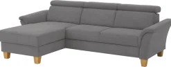 OTTO home Ecksofa »Conville L-Form« Federkern, wahlweise mit Schlaffunktion und Bettkasten bzw. Stauraum