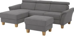 OTTO home Ecksofa »Conville L-Form« Federkern, wahlweise mit Schlaffunktion und Bettkasten bzw. Stauraum