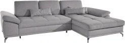 OTTO home Ecksofa »Costello L-Form, B: 301cm, Sitztiefen & Armteilverstellung, Federkern« 3 Nierenkissen, optional Schlaffunktion & Bettkasten