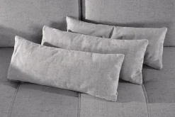 OTTO home Ecksofa »Costello L-Form, B: 301cm, Sitztiefen & Armteilverstellung, Federkern« 3 Nierenkissen, optional Schlaffunktion & Bettkasten