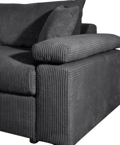 OTTO home Ecksofa »Cosy L-Form, B: 234 cm, Sitzaufbau im Sandwich-Federkern« 2 Zierkissen, Mega-Sofa, Cord oder Struktur weich, Kaltschaumauflage