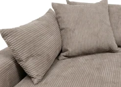 OTTO home Ecksofa »Cosy Lounge U-Form, Breite 351 cm« Mega-Sofa mit Cordstoff bezogen, mit Federkern & 5 Zierkissen