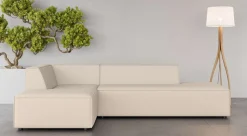OTTO home Ecksofa »Ecksofa Cavan mit Ottomane links oder rechts bestellbar« L-Form mit Wellenunterfederung, Maße B/T/H: 270/180/72 cm