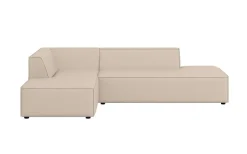 OTTO home Ecksofa »Ecksofa Cavan mit Ottomane links oder rechts bestellbar« L-Form mit Wellenunterfederung, Maße B/T/H: 270/180/72 cm