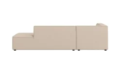OTTO home Ecksofa »Ecksofa Cavan mit Ottomane links oder rechts bestellbar« L-Form mit Wellenunterfederung, Maße B/T/H: 270/180/72 cm