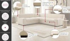 OTTO home Ecksofa »Faxxe 249 x 214 cm, auch mit Schlaffunktion« aus pflegeleichtem, weichem Bezugsstoff, L-Form