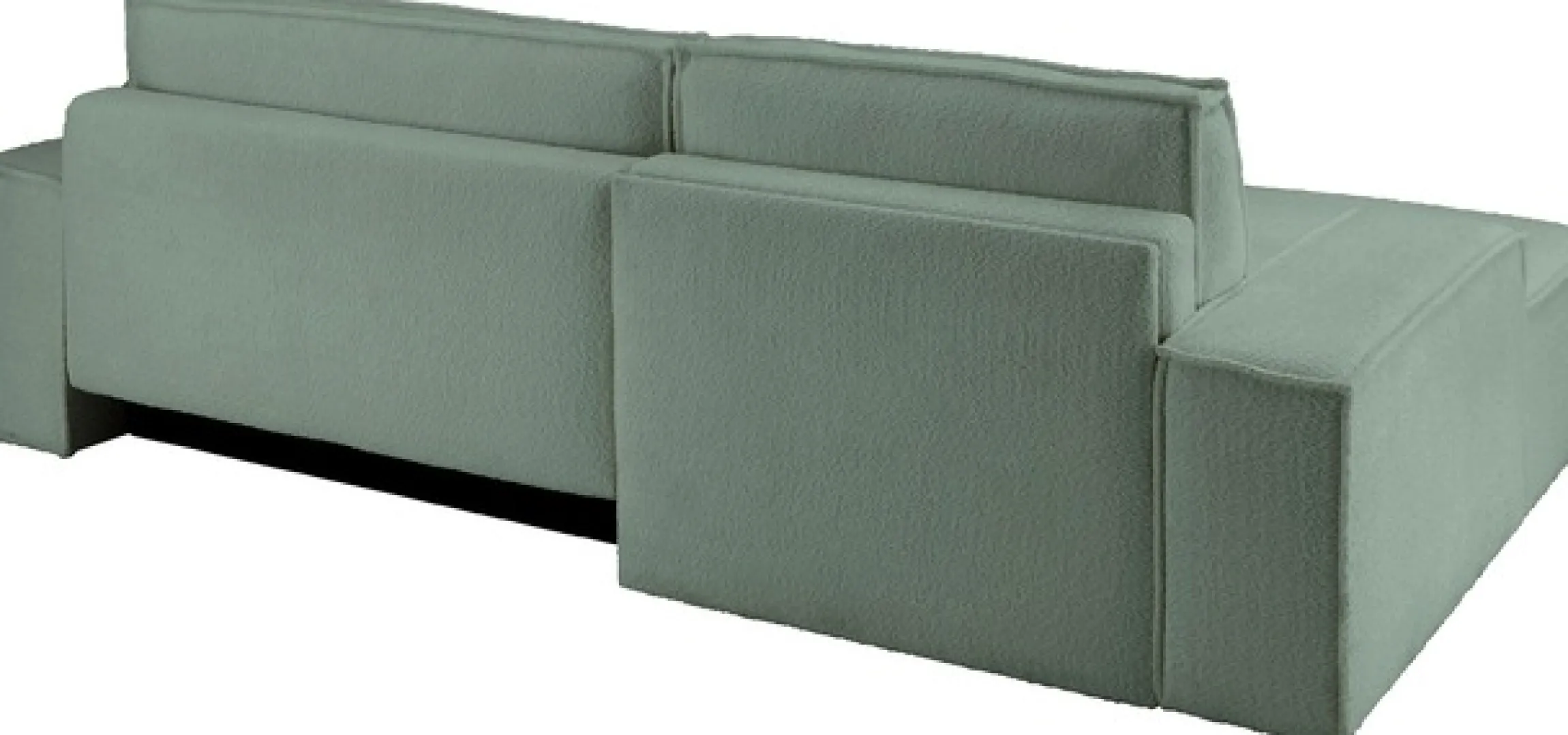 OTTO home Ecksofa »FINNLEY Bouclé, L-Form 257 cm, Schlafsofa« mit Bettkasten, in Bouclé, Struktur fein und Mega Cord