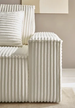 OTTO home Ecksofa »FINNLEY Cord, L-Form 257 cm, Schlafsofa« mit Bettkasten, in Bouclé, Struktur fein und Mega Cord