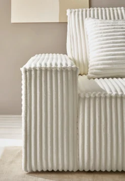 OTTO home Ecksofa »FINNLEY Cord, L-Form 257 cm, Schlafsofa« mit Bettkasten, in Bouclé, Struktur fein und Mega Cord