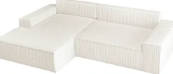 OTTO home Ecksofa »FINNLEY Cord, L-Form 257 cm, Schlafsofa« mit Bettkasten, in Bouclé, Struktur fein und Mega Cord